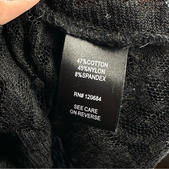 TORRID BLACK LONG SLEEVE LACE DUSTER 4/5 - Picture 5 of 8